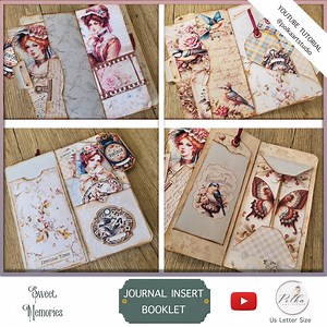 Junk Journal Insert Booklet: Printable Paper Craft Project (digital Download) - Etsy
