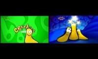Mix of 2 videos from youtube : Cbeebies Crowd Chrismas Ident