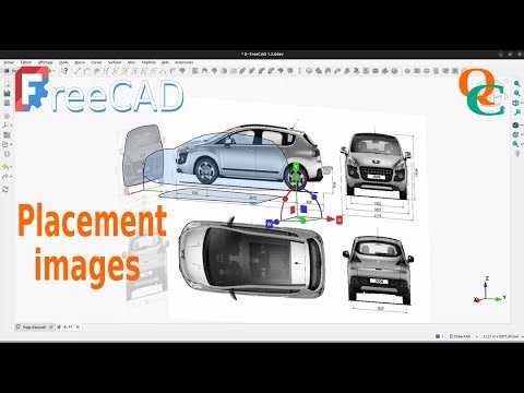 How to place multiple images to create a 3D model in FreeCAD 1.1.0?