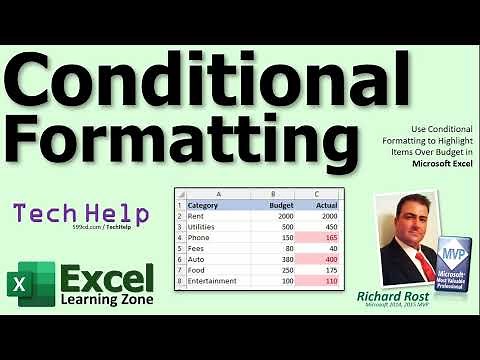 Use Conditional Formatting to Highlight Items Over Budget in Microsoft Excel