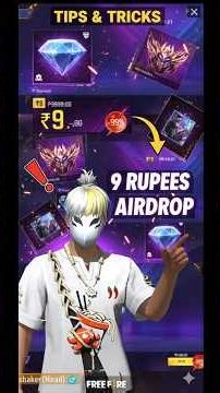 How to get ₹9 airdrop 😱 , Special trick 🤫 #shorts #viral #₹9 airdrop #free fire