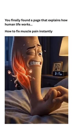 How Human Life Works on Instagram: "If you get a cramp in your calf, lifting your big toe upward can help relieve it because it stretches the calf muscle instantly. The calf connects to the heel through the Achilles tendon, and flexing the big toe upward pulls that entire muscle chain into a stretch. This counteracts the sudden muscle contraction that causes the cramp. Calf cramps happen when the muscle tightens involuntarily and can’t relax. Stretching the big toe upward signals the muscle to l