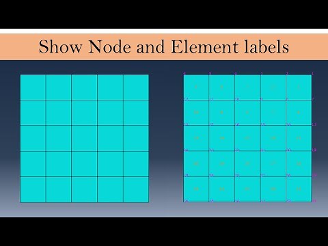 How to get Node and Element labels / numbers with ABAQUS CAE