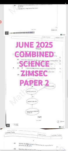 JUNE PAPER 2 COMBINED SCIENCE ZIMSEC REVISION🎉💯🥉🥈🥇