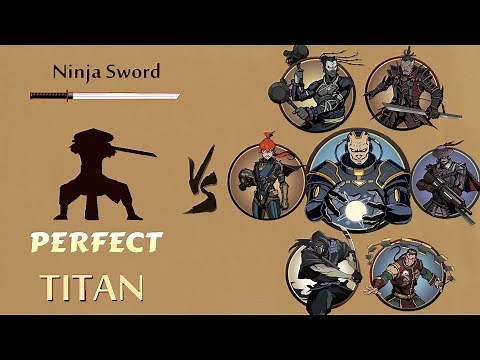 Shadow Fight 2 || Ninja Sword vs TITAN Bodyguards 「iOS/Android Gameplay」