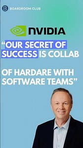 Nvidia CTO: Secret of Success - Collab of Hardware with Software Teams! #ai #software #tech@NVIDIA