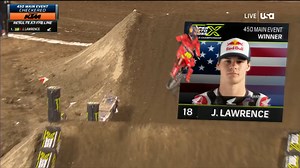 898K views · 19K reactions | HISTORY! Jett Lawrence becomes the first Supercross rider EVER to win in their 450 debut in Anaheim! | NBC Sports | Facebook