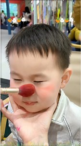 708K views · 14K reactions | Strawberry? On his face?! Too cute, too red, and 100% fun!Who else wants a fruity face like this?#facepaint #facepainting #bodypaintings #bodyart #colorful #ankabellafacepainting1st | Anka Bella | Facebook