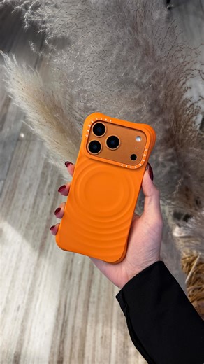 Your fall fit’s missing piece? The Orange Ripple Case 🧡 | Casetify