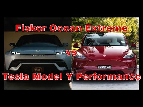 2023 Fisker Ocean Extreme vs Tesla Model Y Performance (Side by Side Comparison)