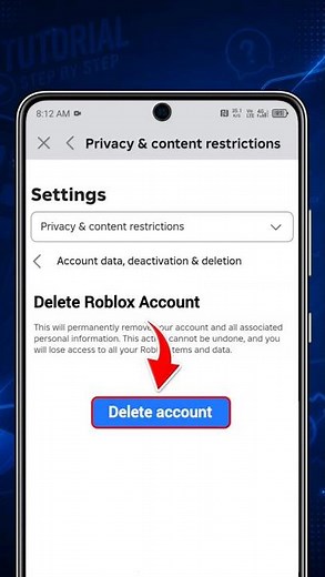How to Delete Roblox Account Permanently (2026) | #roblox #tutorial #usa