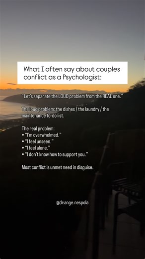 The loud problem is rarely the real one. Listen beneath the dishes. That’s where the need is. ❤️ • • • *not personal advice, a general reflection only. #psychology #couples #growthmindsets | Dose of Psychology