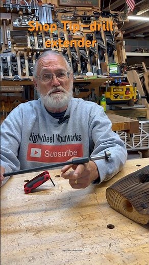 Shop Tip — drill bit extension. #diy #tools #shorts