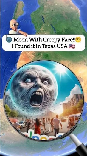 🌚I Found MOON Face 📍 Geo at the END👆 #googleearth #googlemaps #streetview #googlestreetview #usa