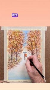 5.8K views · 45 reactions | Autumn Watercolor Tutorial - check the comments for the full step-by-step version #watercolor #watercolorpainting #autumn | Let's Paint Watercolors | Facebook