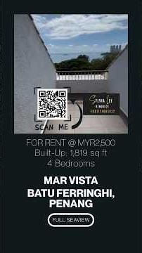 Batu Ferringhi, Stunning seaview on all 3 floors of Mar Vista #seaviewpenthouse