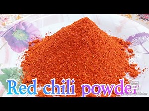 Homemade red chili 🌶️ powder recipe 👍