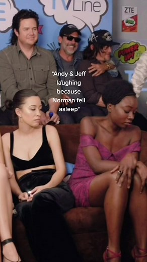 #normanreedus falling asleep in an interview #twd