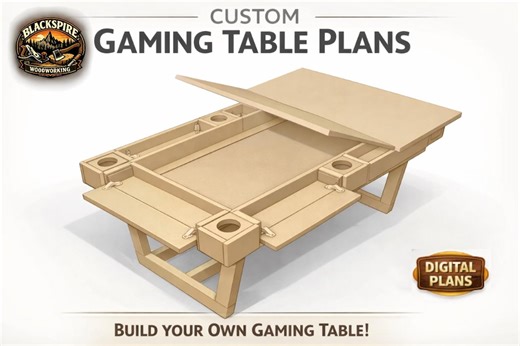 Plans for DIY- Modular Gaming Table With Digital Screen - Etsy