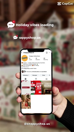 “🎄✨ Snappy Shop is now open! Your favorite holiday gifts & Christmas essentials are ready to ship. Make your season brighter ❤️👇 snappyshop.us” #CapCut #christmasdecor #christmasshopping #holidaygifts #snappyshop