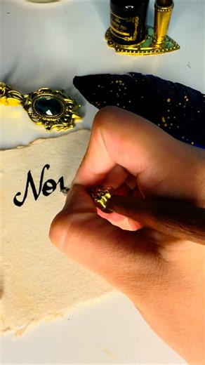 Nomadic Strokes, Written with a Wooden Pen ✒️ #calligraphy #shorts #writing