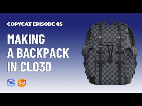 Making Backpack - Clo3d, Marvelous Designer