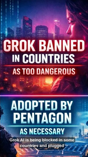 Grok Banned in Some Countries — Adopted by the Pentagon. #ai #aishorts