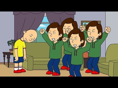 Caillou Clones Boris/Quadruple Grounded