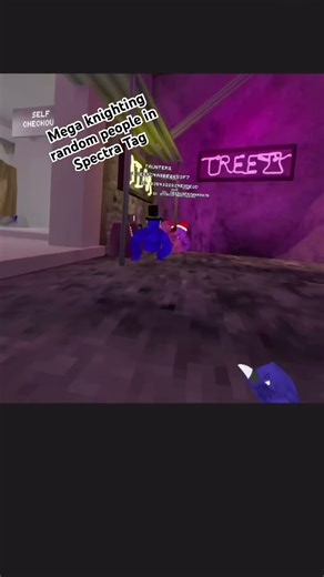 Mega knighting random people in Spectra Tag. #meganight