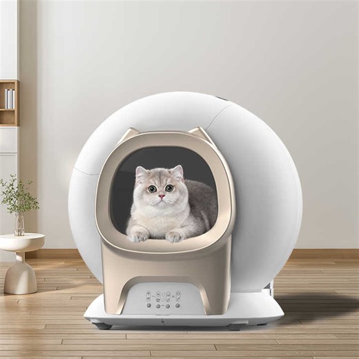 New Design Automatic Cat Litter Box Self-cleaning with WiFi Control Odor Control Infrared Sensor Sand Box Cat Litter Box