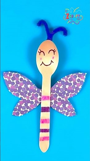 DIY Spoon Dragonfly Craft | Fun & Easy Kids' Craft #diy #craft #craftyfun #kids