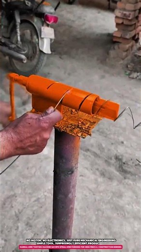 Manual Wire Twisting Machine 360 RPM Spiral Wire Forming for Mesh Fence & Construction Binding