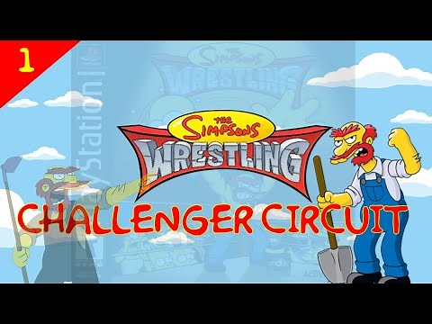 The Simpsons Wrestling - Challenger Circuit W/ GROUNDSKEEPER WILLIE (PS1)