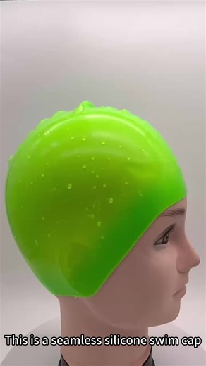 Large Swim Caps Manufacturers Swimming Hat Custom Print Waterproof Environmental Elastic Printing Silicone Screen Print Swim Cap
