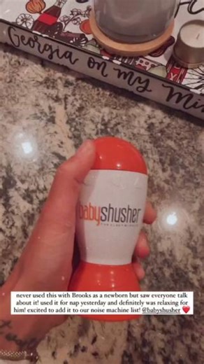 The soothing sound of the Shusher is perfect for naps 😴 @alaina.hamade on IG . . . #BabyShusher #SoundMachine #BabySleepTips #SleepyBaby #NurseryEssentials #BabyRegistry #BabyShowerGiftIdeas #SleepMiracle #NapHacks | Baby Shusher