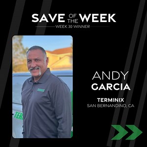 Blocking goals and blocking bugs — all in a day's work! ⚽ This week's Terminix Save of the Week goes out to Andy Garcia for his exceptional customer service. He truly goes the extra mile when it comes to pest control and inspections, leaving a lasting and positive impact on every customer he works with. See what Karen had to say about his service! Kick by USL Championship and USL League One's pages to check out their soccer Saves of the Week! | Terminix