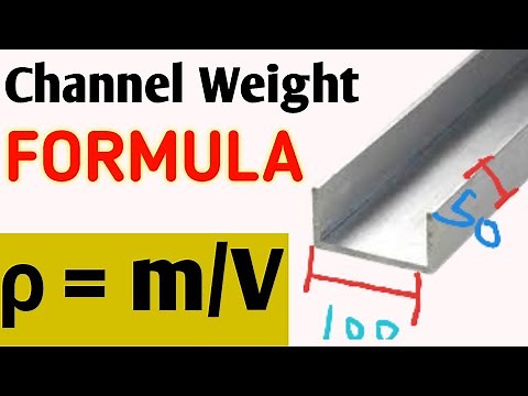 M.S.Channel Weight Formula || How to Calculate Weight of M.S.Channel || Technical shadab sir