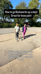 4.2K views · 335 reactions | How to go backwards up a step! Knee pain...