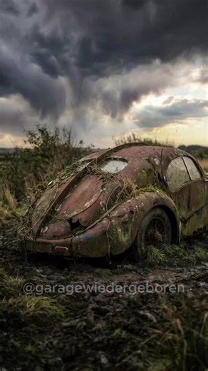 Vom vergessenen Scheunenfund zum legendaren Klassiker: Bugatti Type 57SC Atlantic (1936). #bugattiatlantic #oldtimer #classiccars #autorestaurierung #Deutschland
