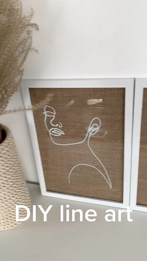 DIY line art #lineart #diy #diyhomedecor #easyinterieur #easydiy #tutorial #diyhacks #art #diyart #fy #fyp #foryou #lowbudget #decorationinterieur