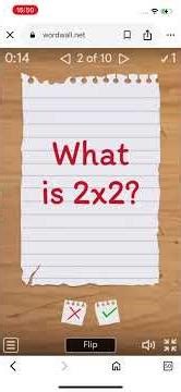 Playing Math quiz on Wordwall (Flash cards)