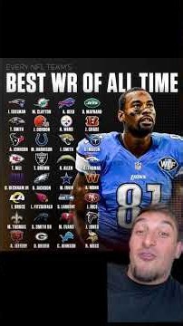 Every NFL Team's Best WR and Edelman Over Moss Is Wild #NFL #Football #patriots #shorts #sports
