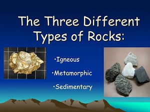 The Three Different Types of Rocks: - SlideServe
