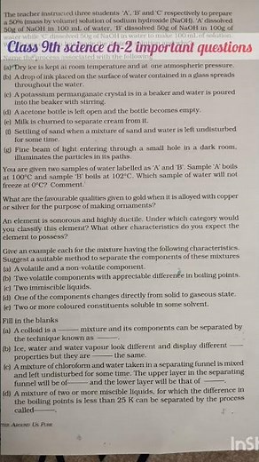 #class #9#important #questions #science#ch-2