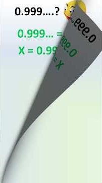 The 200-Year-Old Math Debate: Does 0.999... Actually Equal 1? #mathshorts #mathas