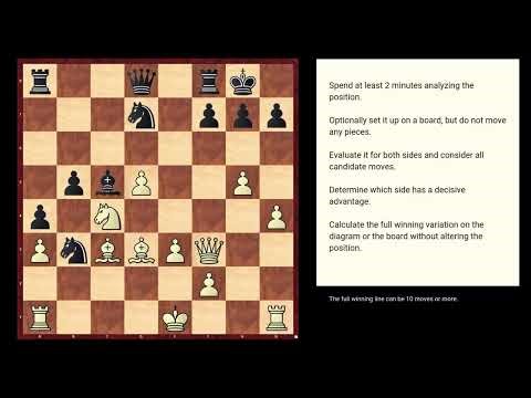 Deep Calculation Chess Puzzles #124