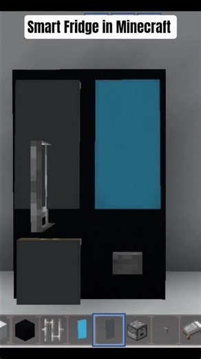 Minecraft: Modern Smart Fridge in Minecraft 🧊#minecraft #shorts