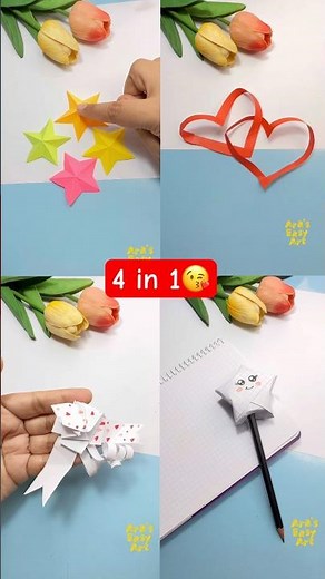 ⁠DIY 4 Creative Craft ideas ❤️ ‪@ArasEasyArt‬ #diy #viral #ytshorts #creative