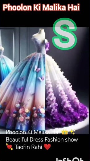 Beautiful Dress Fashion show 😍💞 Taofin Rahi ❤️ Phoolon Ki Malika Hai