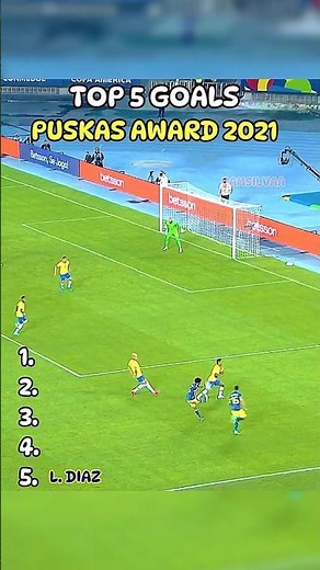 TOP 5 GOALS 2021 PUSKAS AWARD NOMINEES
